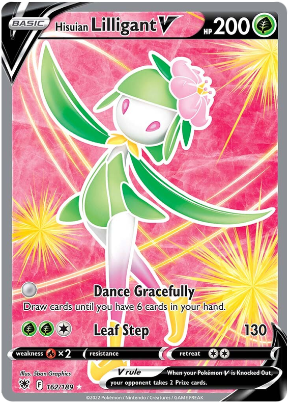 Pokemon Card Astral Radiance 162/189 Hisuian Lilligant V Full Art