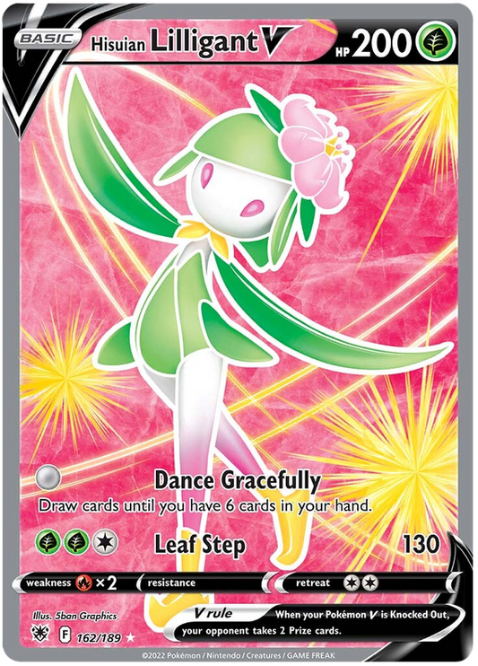 Pokemon Card Astral Radiance 162/189 Hisuian Lilligant V Full Art