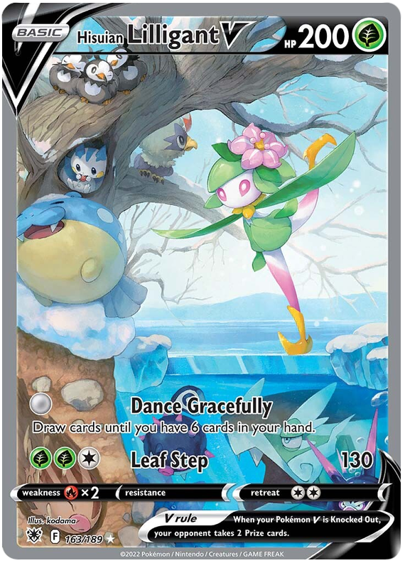 Pokemon Card Astral Radiance 163/189 Hisuian Lilligant V Alternate Art