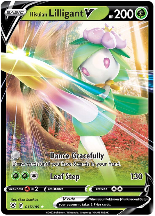 Pokemon Card Astral Radiance 17/189 017/189 Hisuian Lilligant V Ultra Rare *MINT*