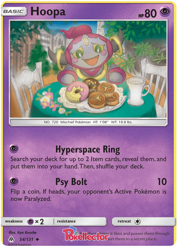 Pokemon Card Forbidden Light 54/131 054/131 Hoopa Uncommon *MINT*