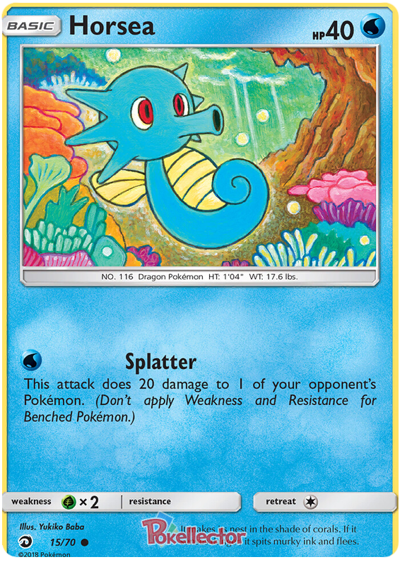 Pokemon Card Dragon Majesty 15/070 015/070 Horsea Common