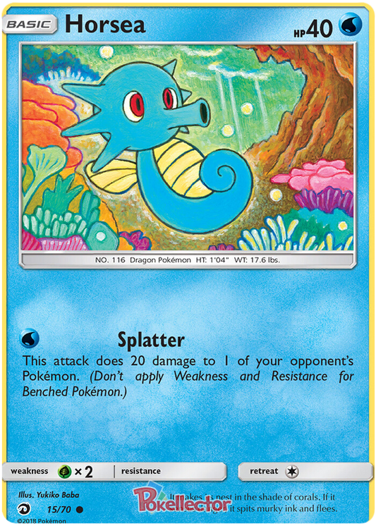 Pokemon Card Dragon Majesty 15/070 015/070 Horsea Common