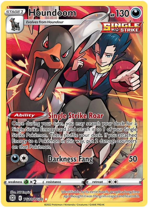 Pokemon Card Brilliant Stars TG10/TG30 Houndoom Holo Rare