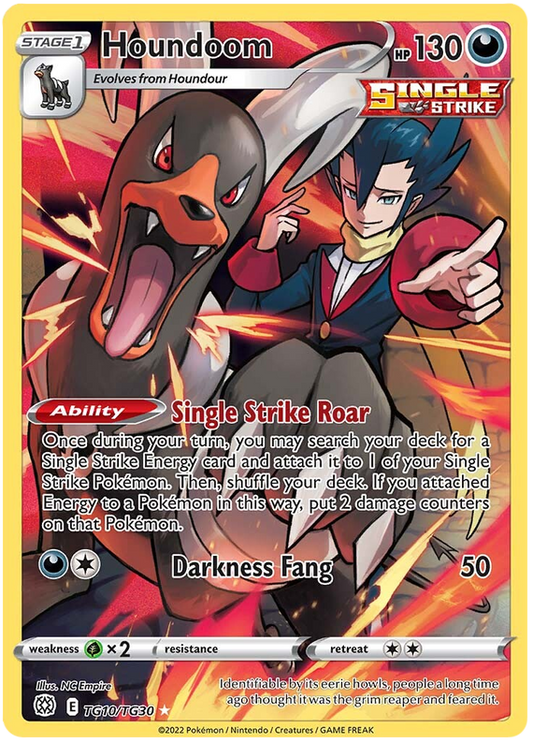 Pokemon Card Brilliant Stars TG10/TG30 Houndoom Holo Rare