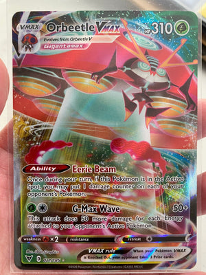 Pokemon Card Vivid Voltage 021/185 21/185 Orbeetle VMAX Ultra Rare *M*