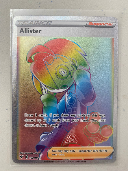 <transcy>Pokemon Card Vivid Voltage 192/185 Allister-Unterstützer Hyper Rare</transcy>