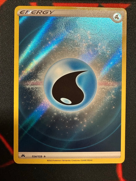 Pokemon Card Crown Zenith 154/159 Water Energy Full Art *MINT*