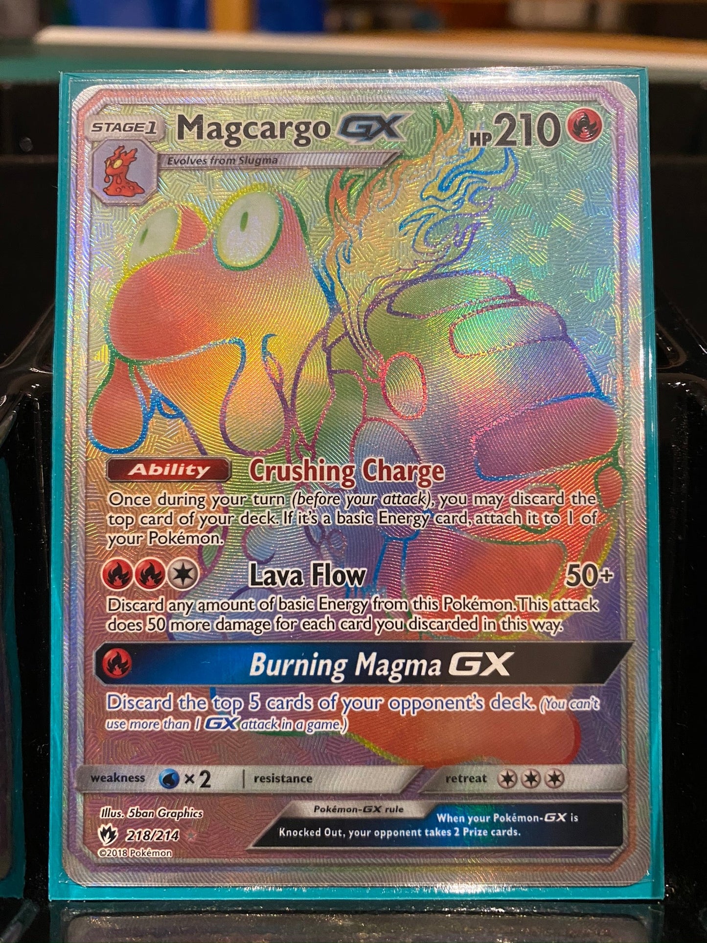 (S) Magcargo GX - 218/214 - Hyper Rare