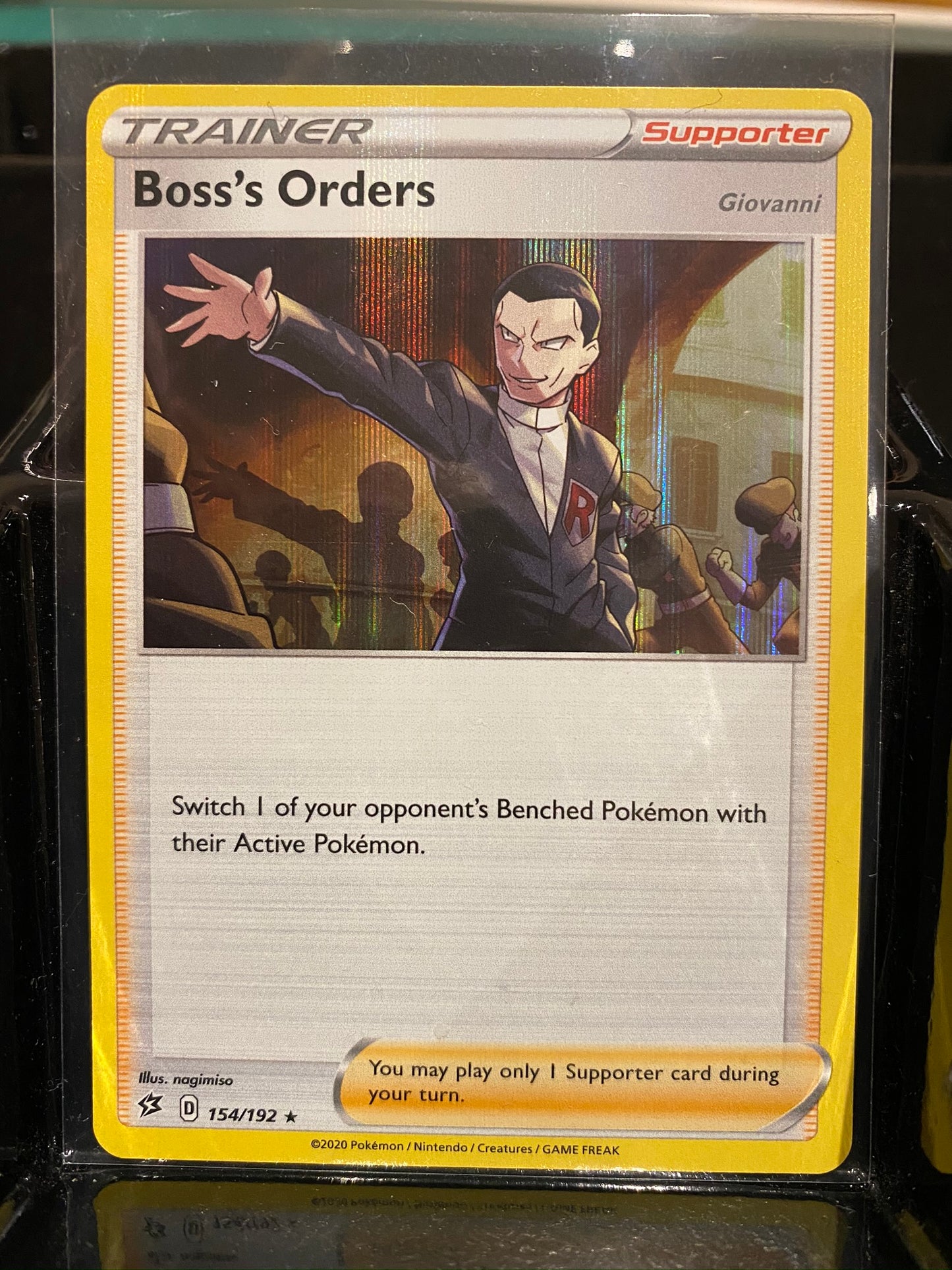 (S) 154/192 Boss's Orders Rebel Clash (RCL) Holo Rare