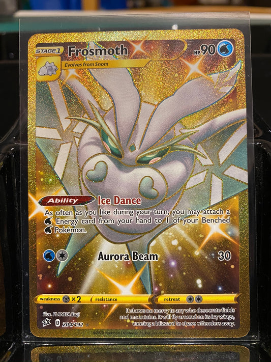 (S) 204/192 Frosmoth Rebel Clash (RCL) Hyper Rainbow Rare