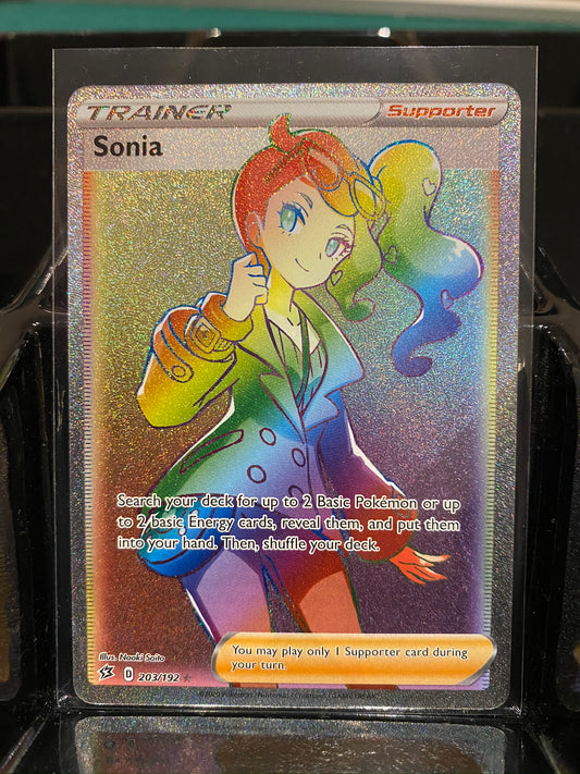 (S) 203/192 Sonia Rebel Clash (RCL) Hyper Rainbow Rare