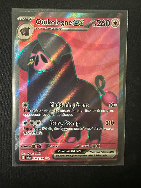 (S) Pokemon Card Scarlet & Violet 234/198 Oinkologne ex Ultra Rare *MINT*