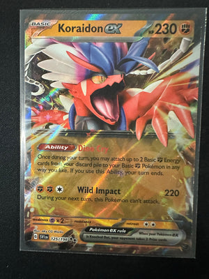 Pokemon Card Scarlet & Violet 125/198 Koraidon ex Double Rare *MINT*