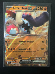 Pokemon Card Scarlet & Violet 123/198 Great Tusk ex Double Rare *MINT*