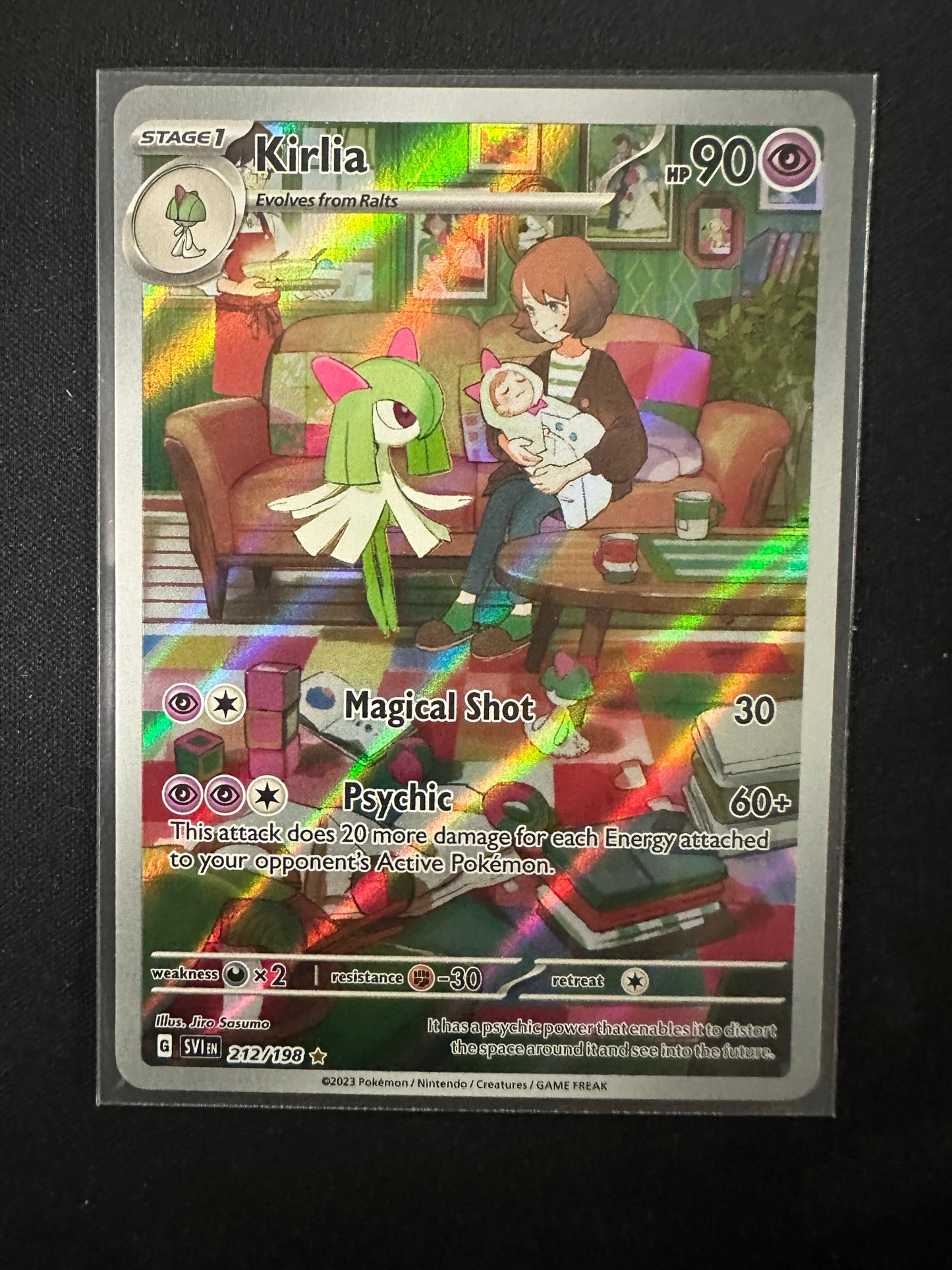 (S) Pokemon Card Scarlet & Violet 212/198 Kirlia Illustration Rare *MINT*