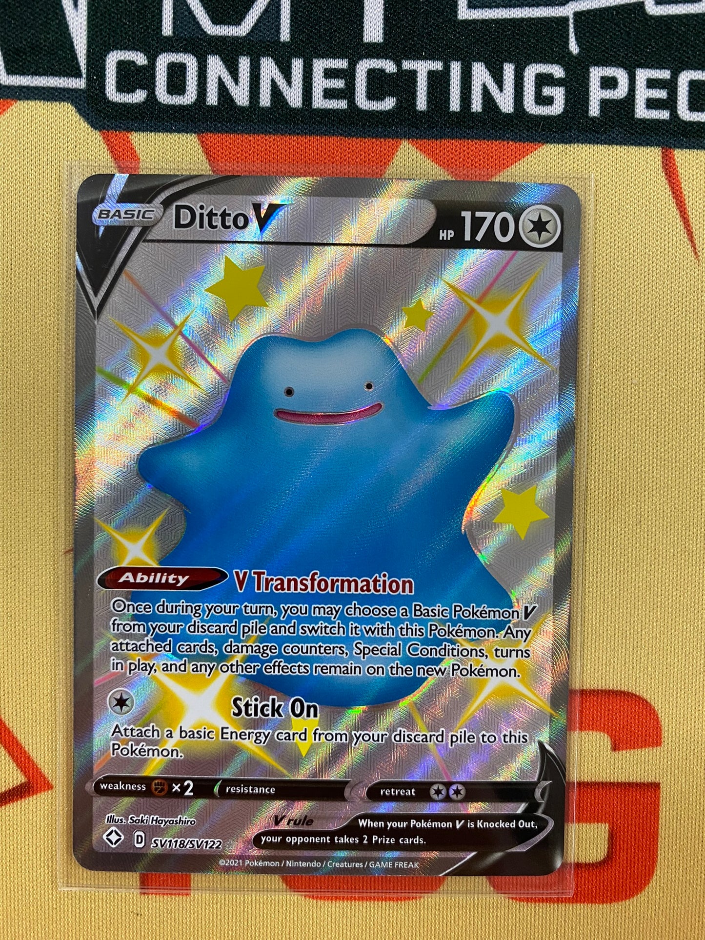 Pokemon Card Shining Fates SV118/SV122 SV118/SV122 Ditto V Shiny Rare