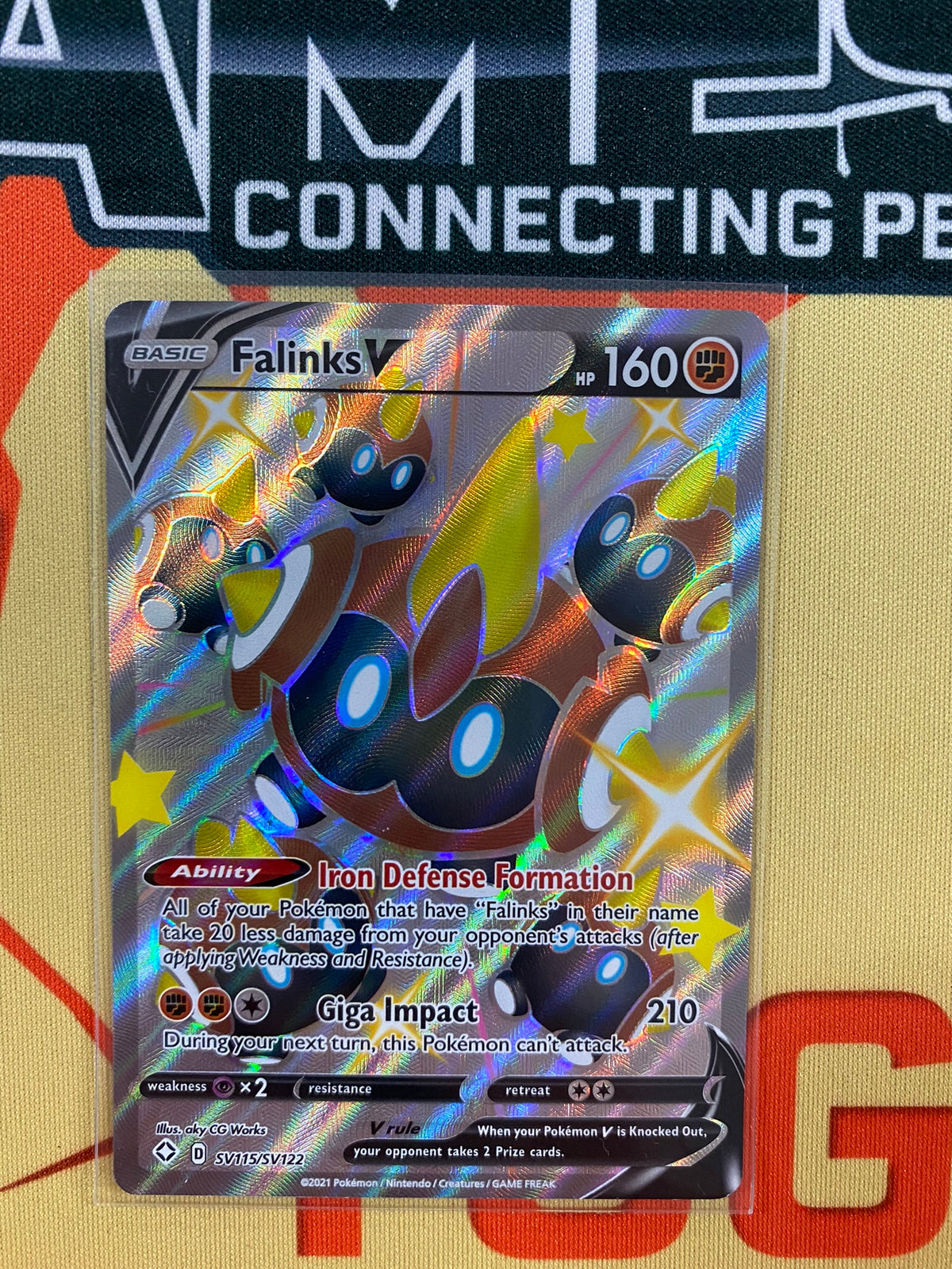 shiny falinks pokemon card Shining Fates SV115/SV122 SV115/SV122 V Rar – Brokenvase Games Photos are ours of (POP 6) CGC 10 options:Ship Sealed Black Bolt football card display case