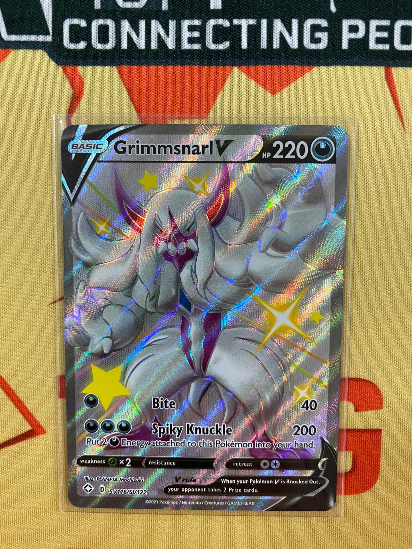 Pokemon Card Shining Fates SV116/SV122 SV116/SV122 Grimmsnarl V Shiny Rare