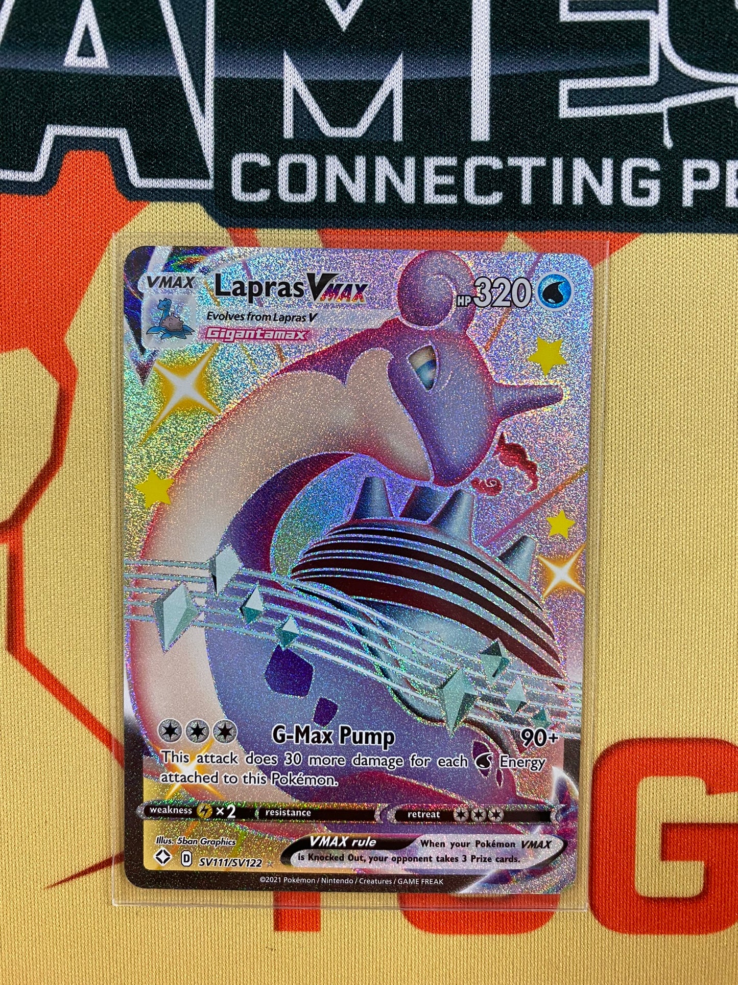 (S) Pokemon Card Shining Fates SV111/SV122 SV111/SV122 Lapras VMAX Shiny Rare