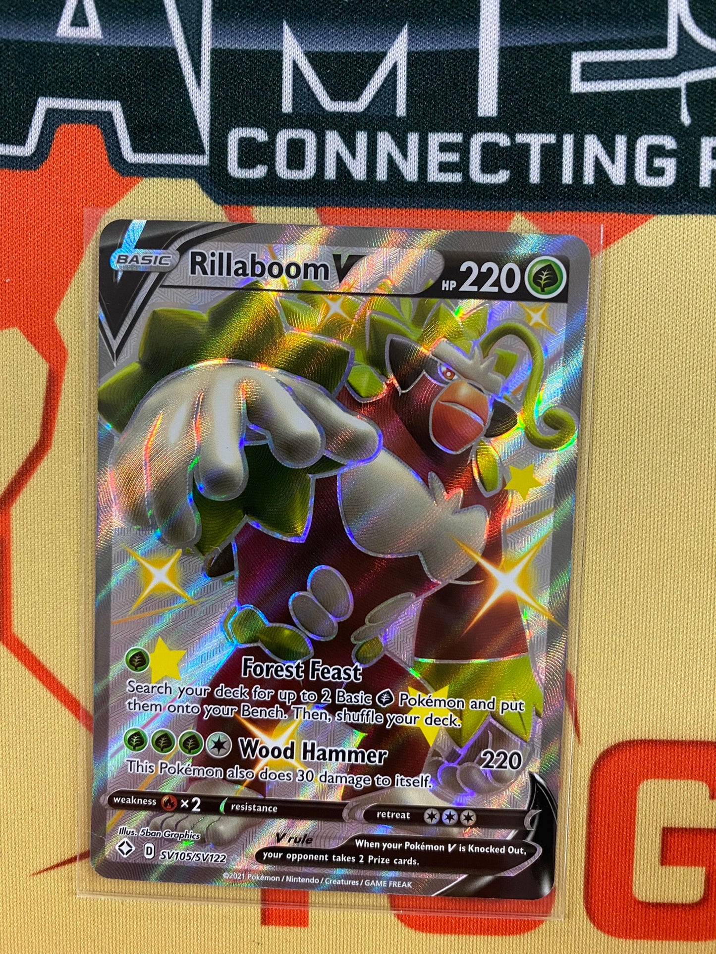 Pokemon Card Shining Fates SV105/SV122 SV105/SV122 Rillaboom V Shiny R Brokenvase Games Pokemon Card Shining Fates SV105/SV122 SV105/SV122 Rillaboom V Shiny R Brokenvase Games