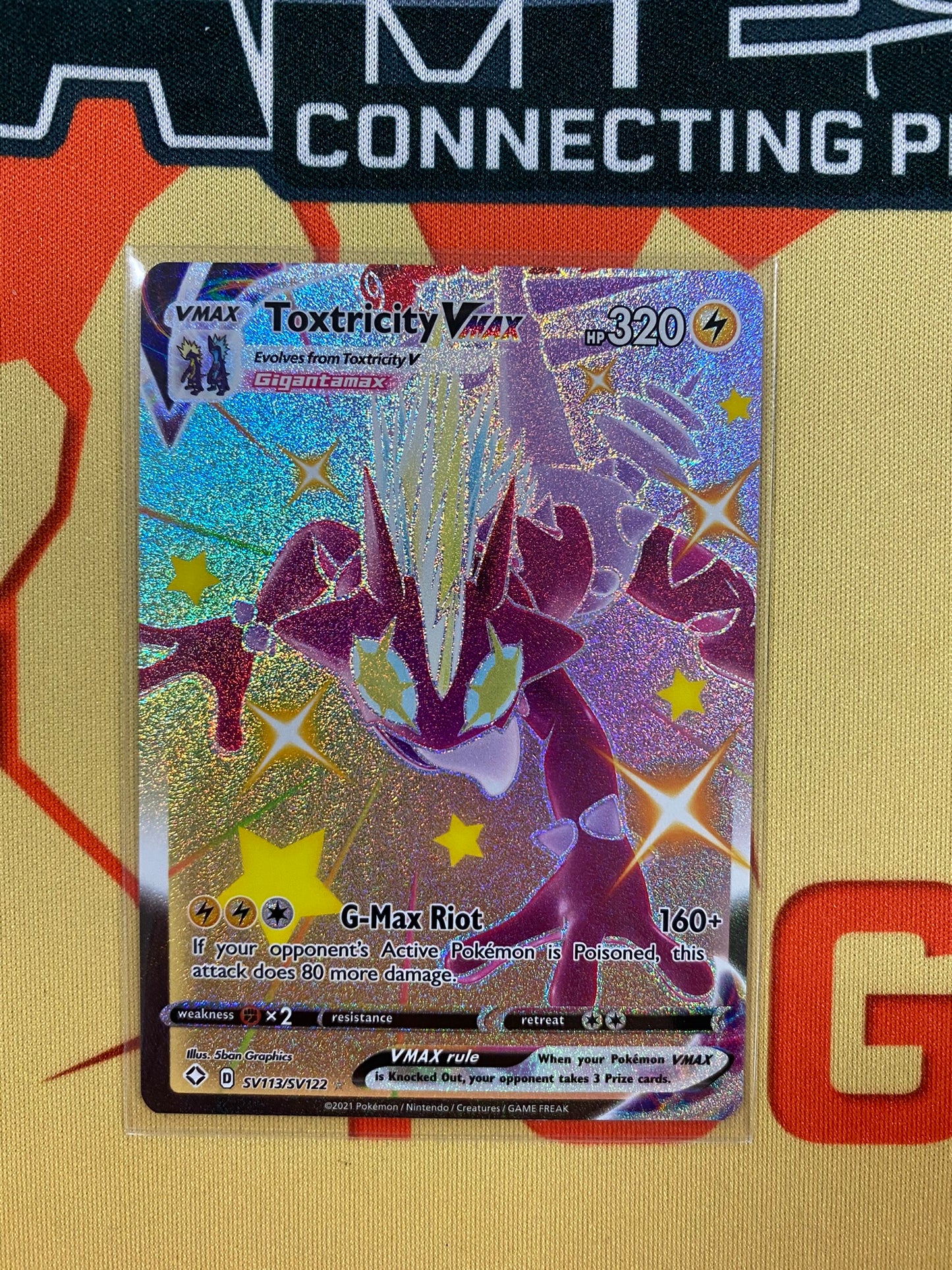 Pokemon Card Shining Fates SV113/SV122 SV113/SV122 Toxtricity VMAX Shiny Rare