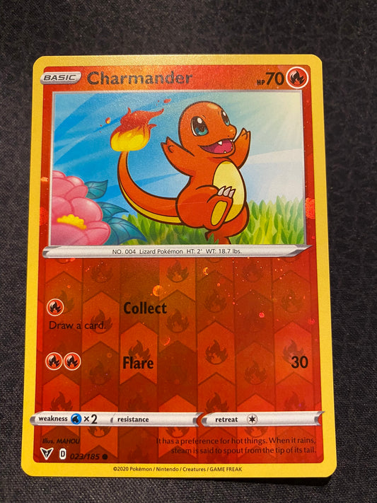 Pokemon Card Vivid Voltage 023/185 23/185 Charmander Cosmo Reverse Holo Common