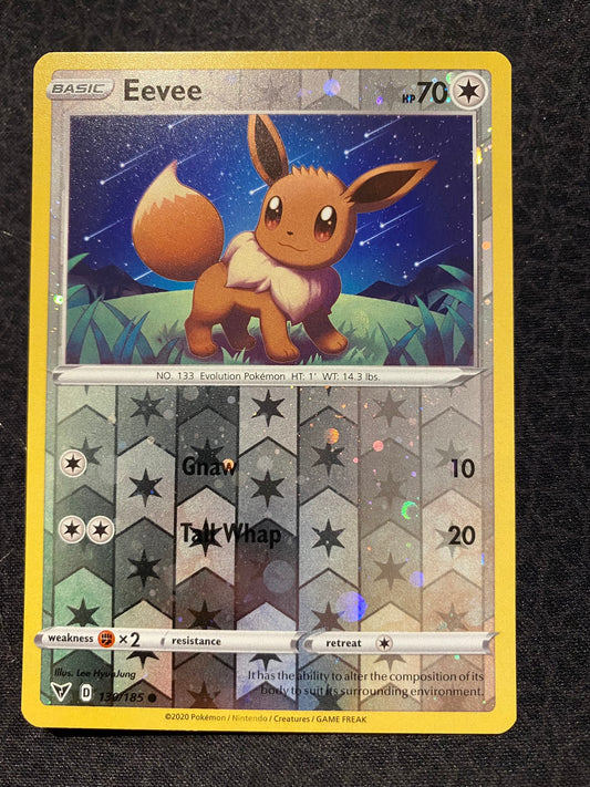 Pokemon Card Vivid Voltage 130/185 130/185 Eevee Cosmo Reverse Holo Common