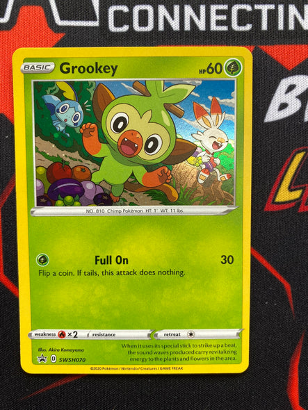 <transcy>Pokemon Card SWSH Black Star Promos SWSH070 Grookey</transcy>