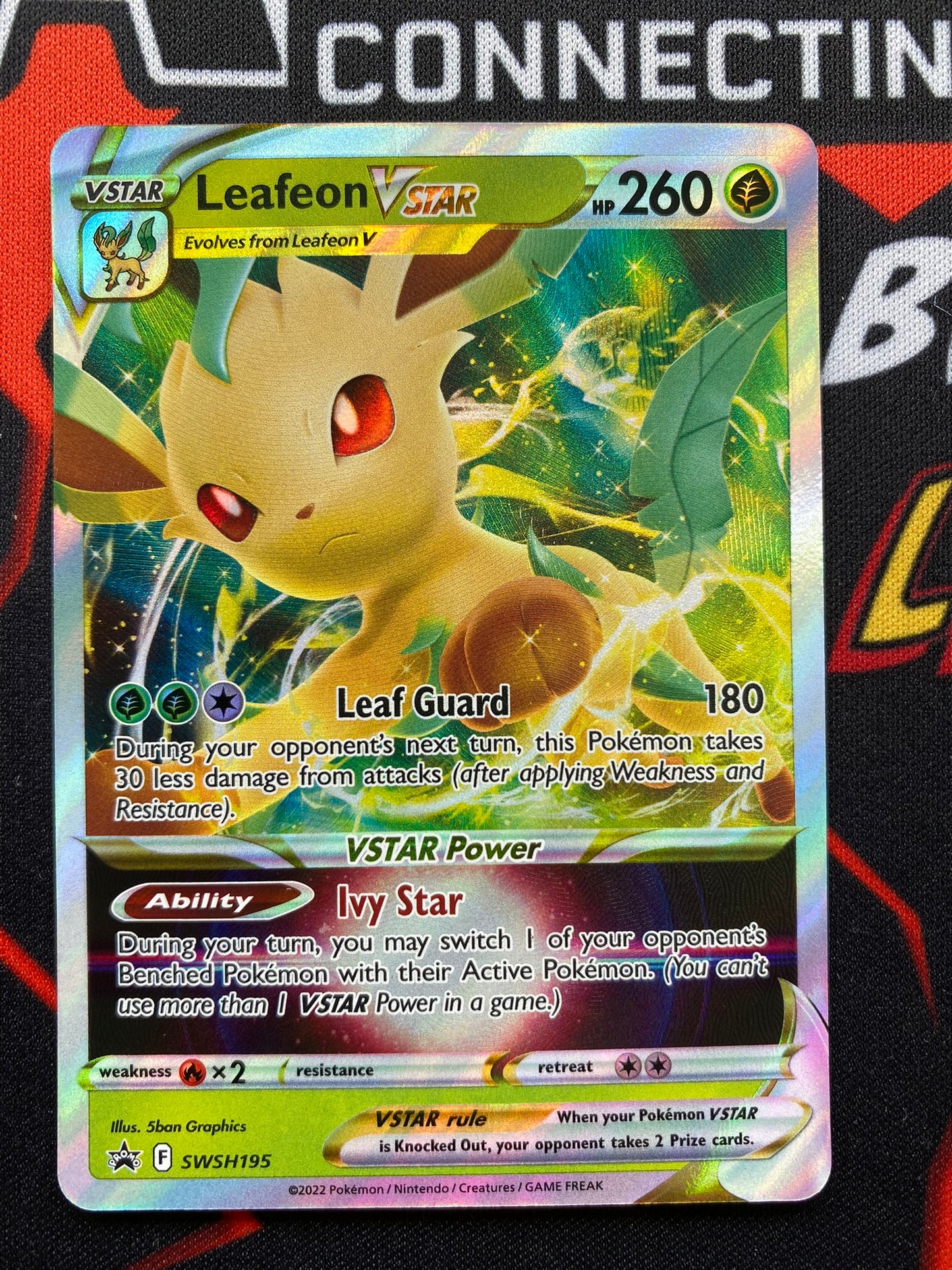 Pokemon Card SWSH Black Star Promos SWSH195 Leafeon Vstar