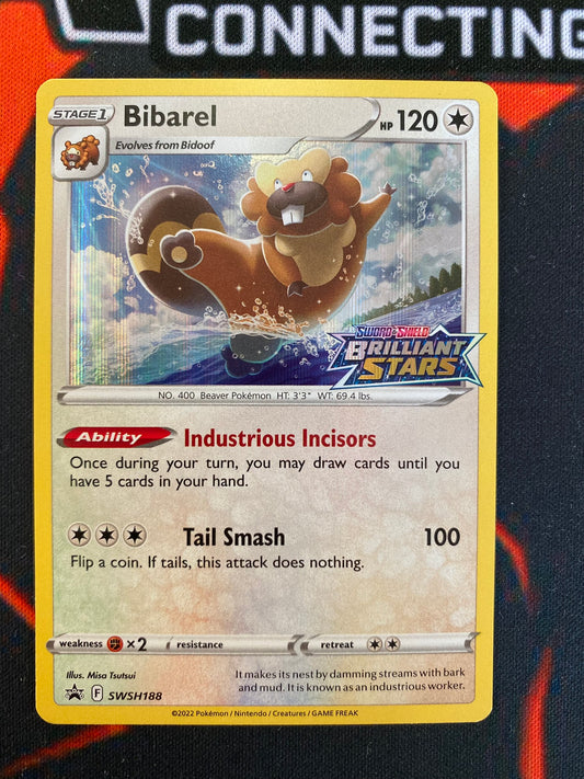 Pokemon Card SWSH Black Star Promos SWSH188 Bibarel Prerelease promo