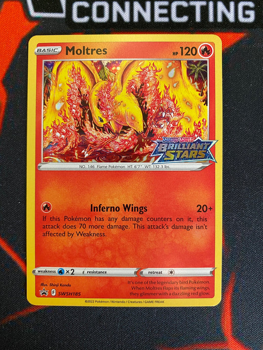 Pokemon Card SWSH Black Star Promos SWSH185 Moltres Prerelease promo