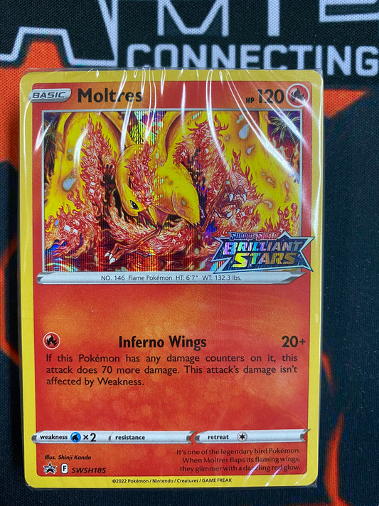 <transcy>Pokemon Card SEALED SWSH Black Star Promos SWSH125 Galarian Moltres Prelelease promo</transcy>