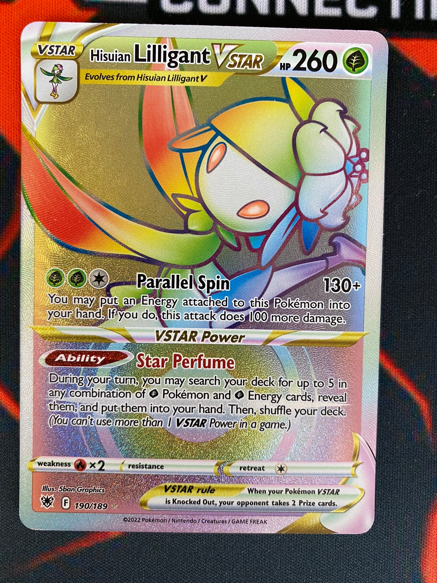 (S) Pokemon Card Astral Radiance 190/189 Hisuian Lilligant VSTAR Hyper Rare *MINT*