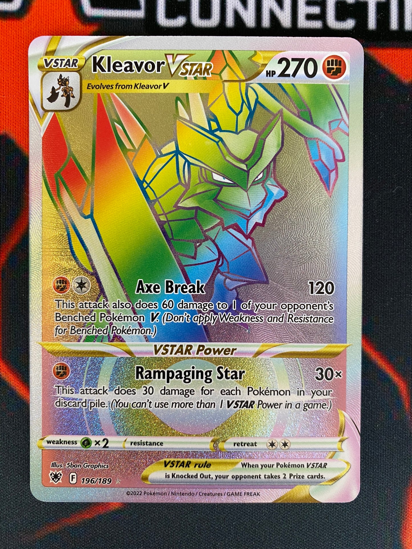 (S) Pokemon Card Astral Radiance 196/189 Kleavor VSTAR Hyper Rare *MINT*