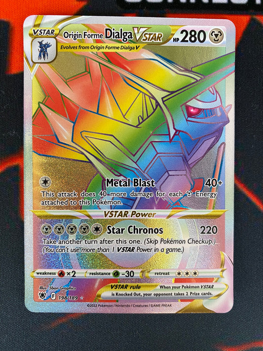 (S) Pokemon Card Astral Radiance 198/189 Origin Forme Dialga VSTAR Hyper Rare *MINT*