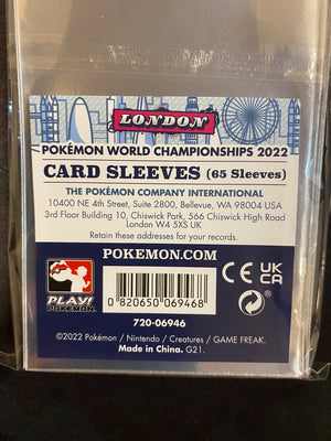 Pokemon Center Exclusive: Pokemon World Championship 2022 Card Sleeves (65 Sleeves)