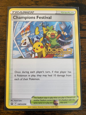 Pokemon 2022 Portugues S-P World Championships SWSH296 Champions