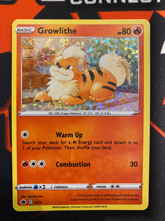 Pokemon Card McDonald 2022 4/15 Growlithe Holo