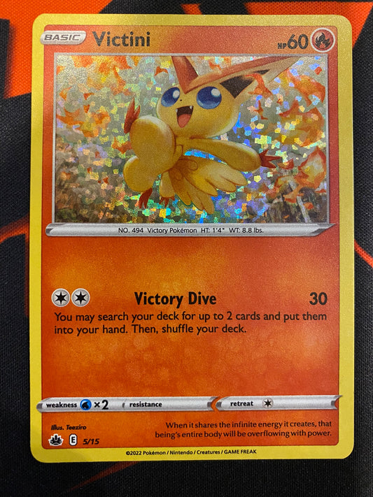 Pokemon Card McDonald 2022 5/15 Victini Holo