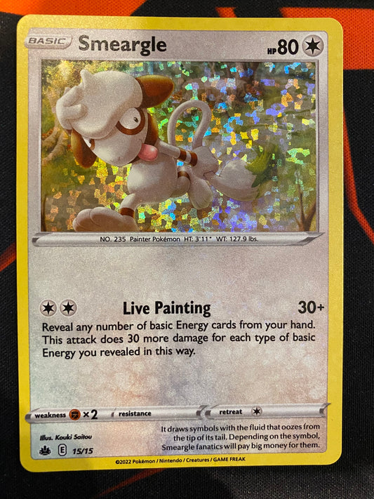Pokemon Card McDonald 2022 15/15 Smeargle Holo