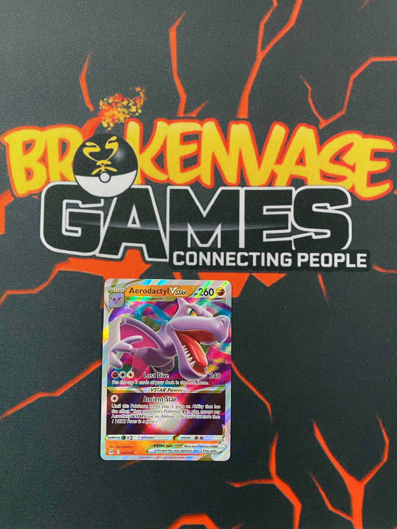 pokemon tcg lost origin 093 196 aerodactyl vstar card Pokemon Card Lost Origin 093/196 93/196 Aerodactyl VSTAR Ultra Rare *M – Brokenvase Games