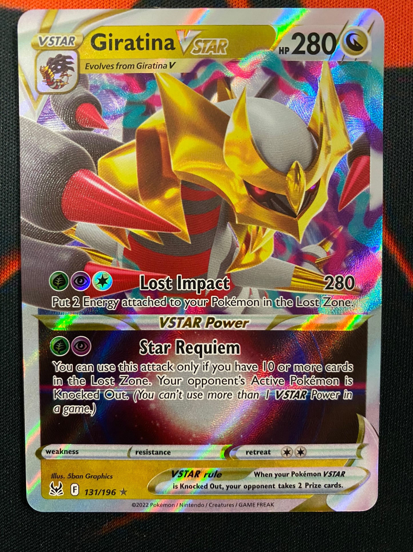 (S) Pokemon Card Lost Origin 131/196 Giratina VSTAR Ultra Rare *MINT*