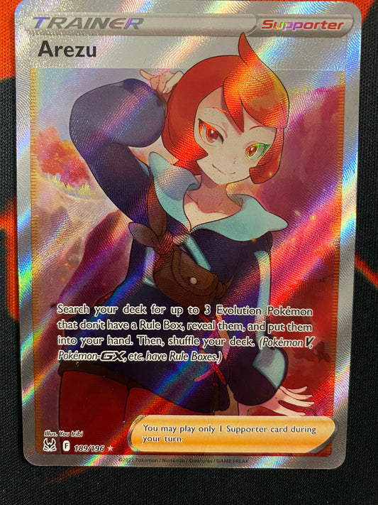 (S) Pokemon Card Lost Origin 189/196 Arezu V Full Art *MINT*