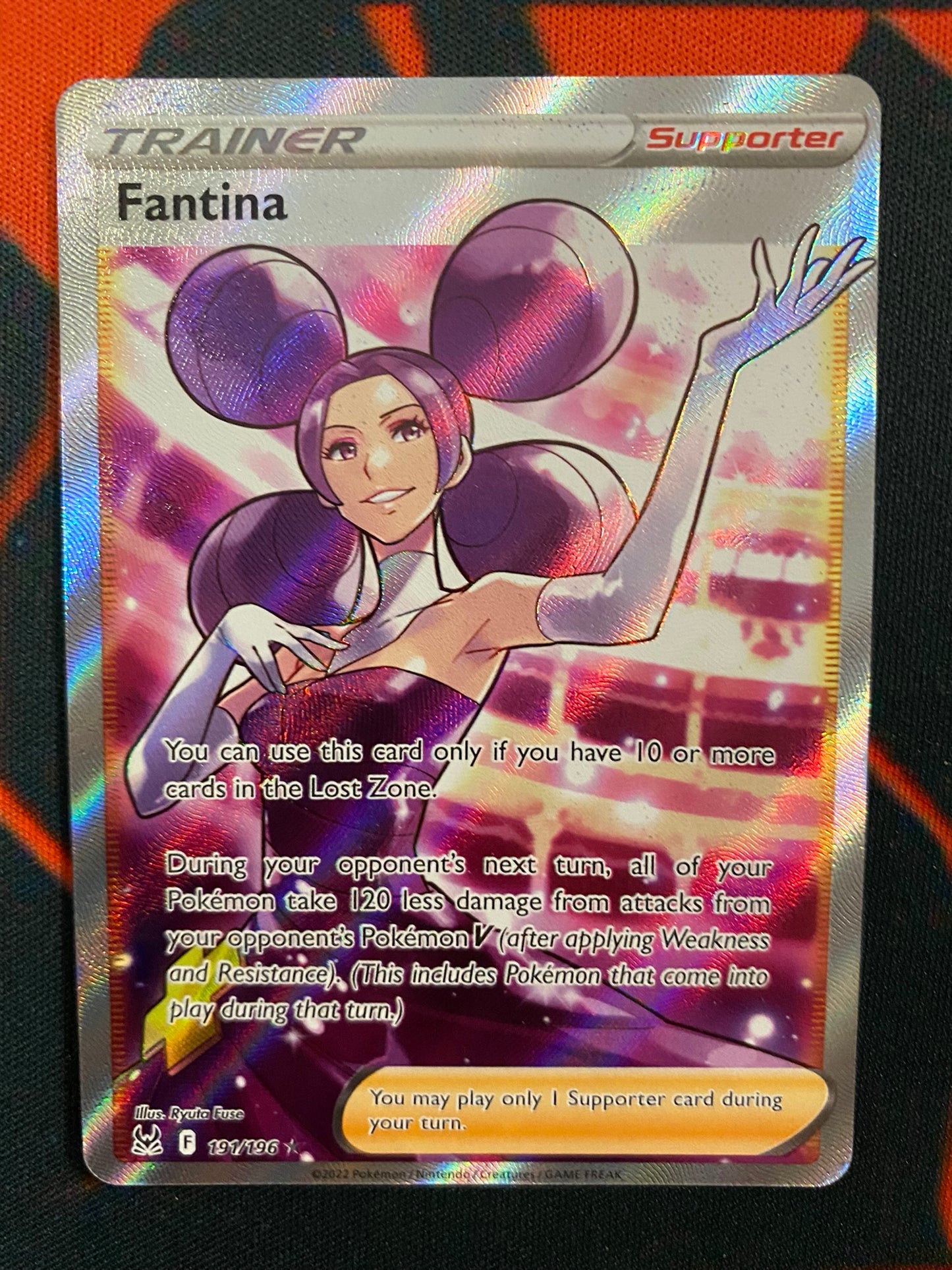 Pokemon Card Lost Origin 191/196 Fantina Supporter Full Art *MINT*