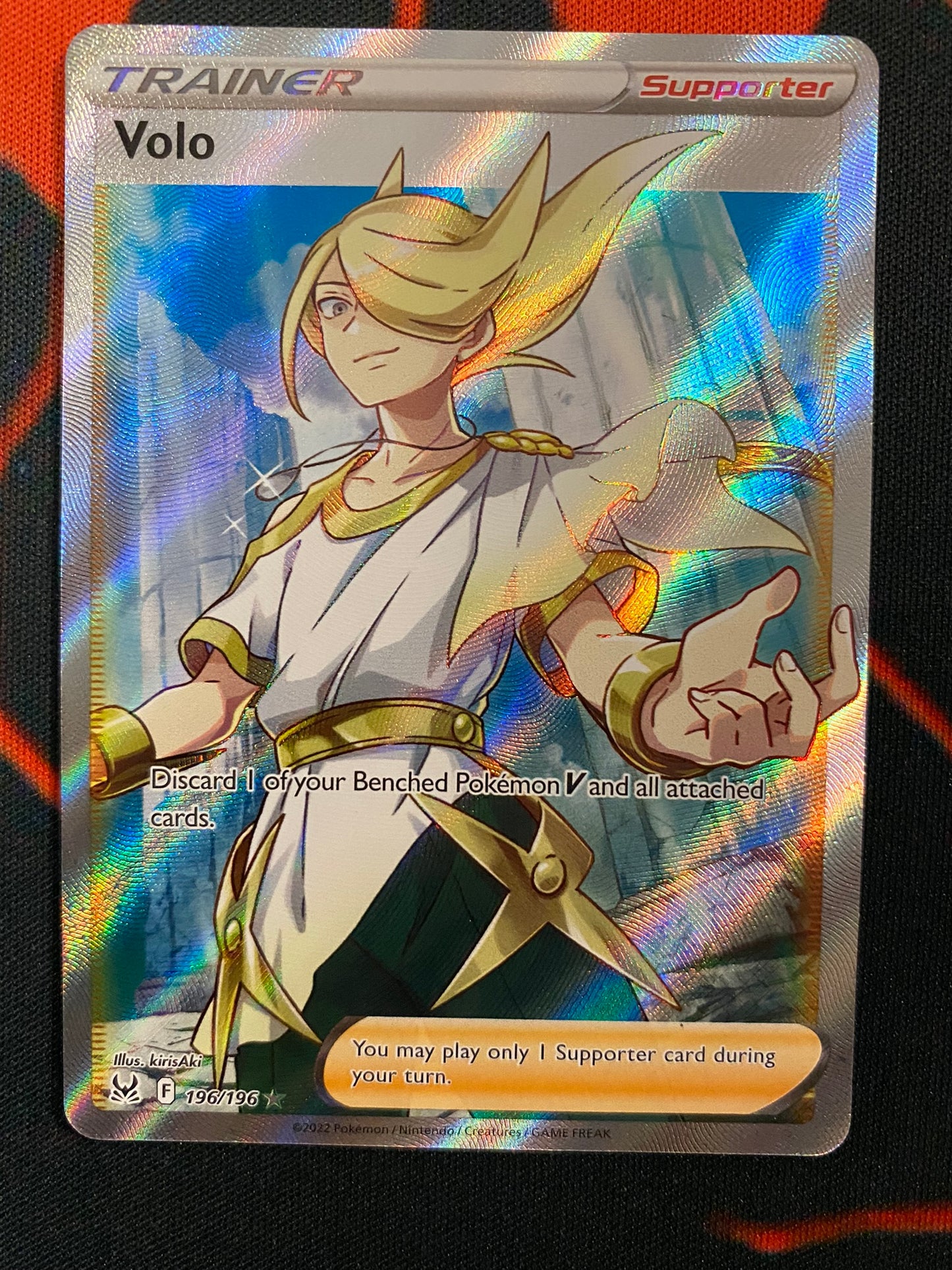 Pokemon Card Lost Origin 196/196 Volo Supporter Full Art