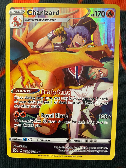 (S) Pokemon Card Lost Origin Trainer Gallery TG03/TG30 TG3/TG30 Charizard Holo Rare *MINT*