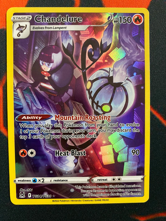 Pokemon Card Lost Origin Trainer Gallery TG04/TG30 TG4/TG30 Chandelure Holo Rare *MINT*