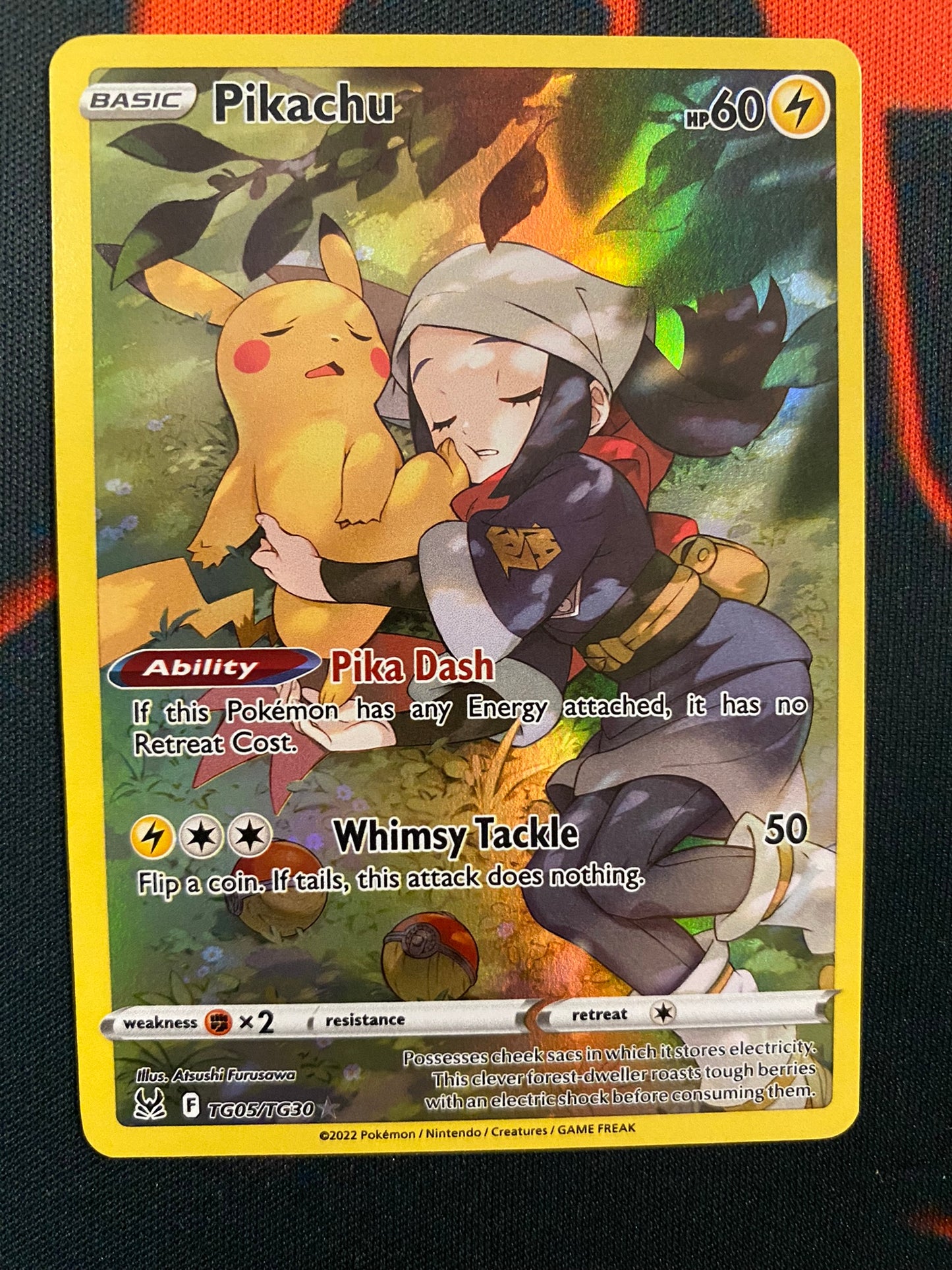 (S) Pokemon Card Lost Origin Trainer Gallery TG05/TG30 TG5/TG30 Pikachu Holo Rare *MINT*