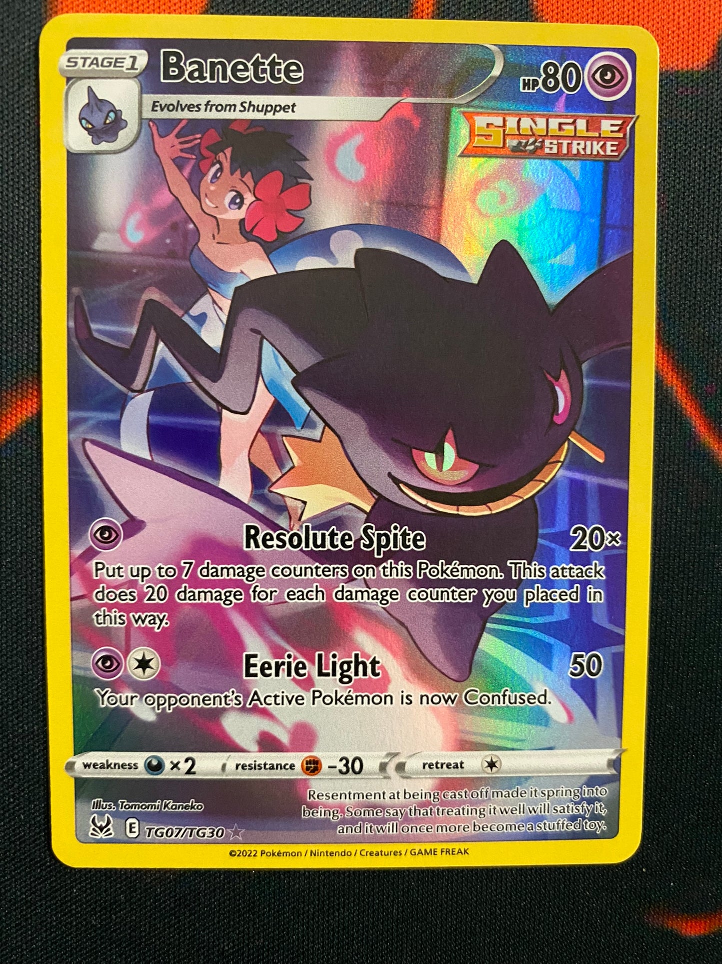 Pokemon Card Lost Origin Trainer Gallery TG07/TG30 TG7/TG30 Banette Holo Rare *MINT*